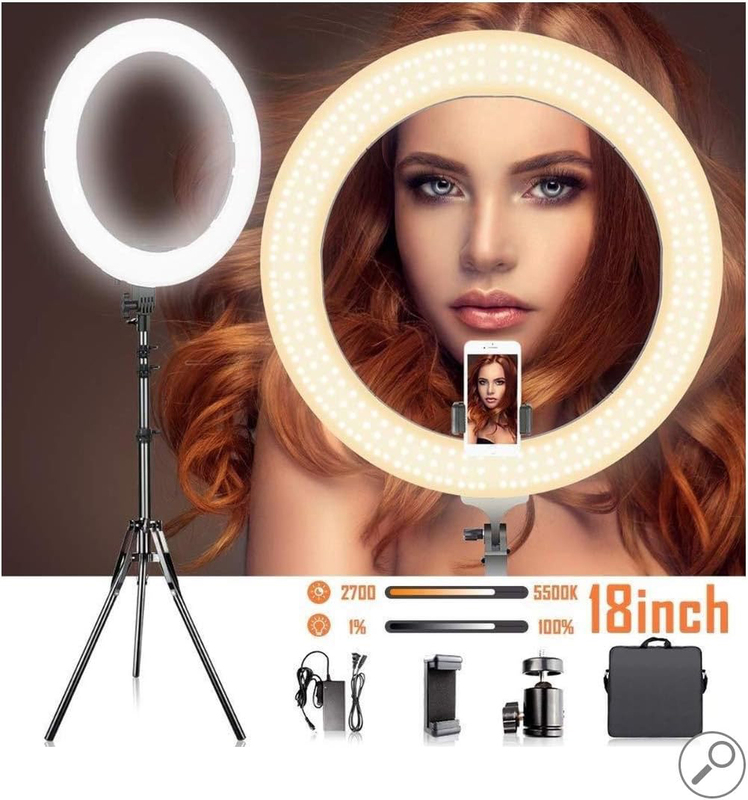 10-inch LED Selfie Ring Light with Stand, Multicolour