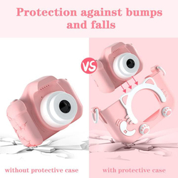 1080P Kids Digital Camera for Toddler with 32GB SD Card, 20 MP, Pink