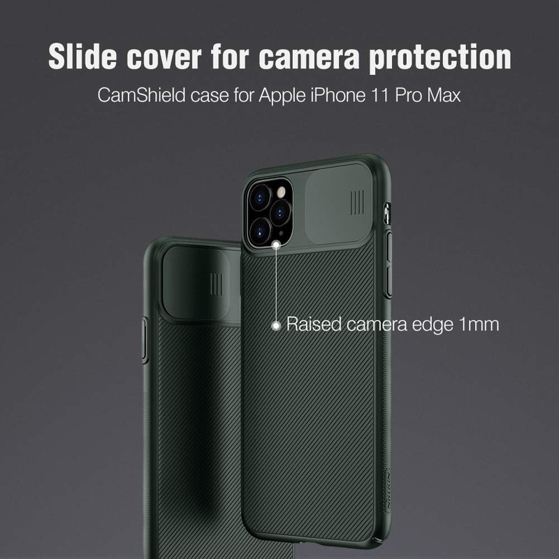 Nillkin Apple iPhone 11 Pro Max Mobile Phone Case Cover with Lens Protector, Green