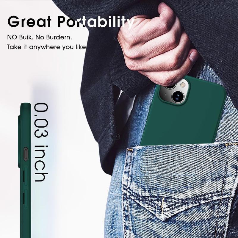 X-Level Apple iPhone 15 Lightweight Anti-Scratch Slim Fit Ultra-Thin Guardian Series Back Mobile Phone Case Cover Grip, Green