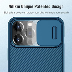 Nillkin Apple iPhone 13 Pro Max 6.7-Inch Cam Shield Pro Slim Case Hard PC & TPU Camera Protective Anti-Scratch Mobile Phone Case Cover, Blue