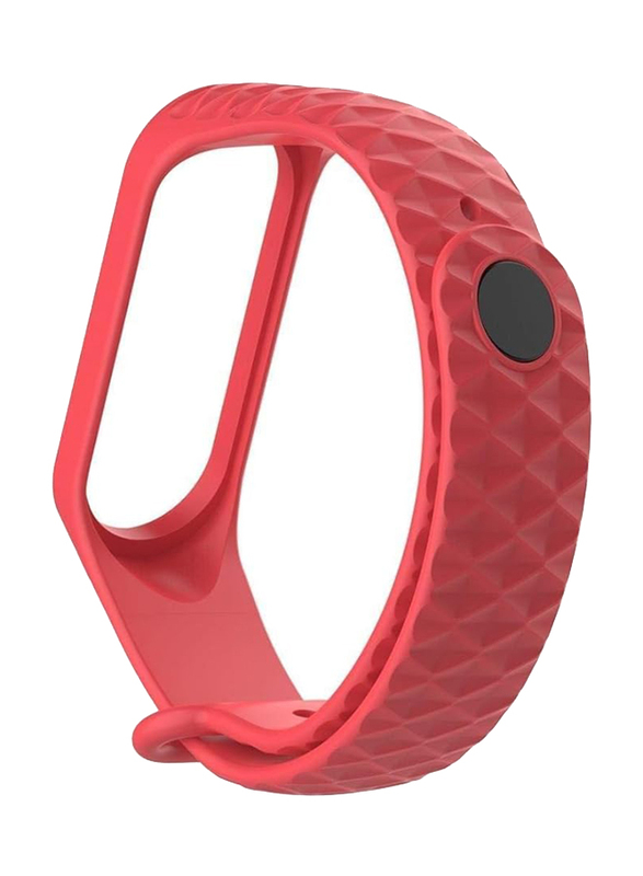 Fashion Sport Soft Silicone Replacement Wristband Wrist Strap For Xiaomi Mi Band 3, Red