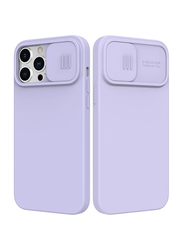 Apple iPhone 14 Shockproof Protective Bumper Hard PC & Soft Silicone Edge Mobile Phone Case Cover with Camera Lens Protection, Purple