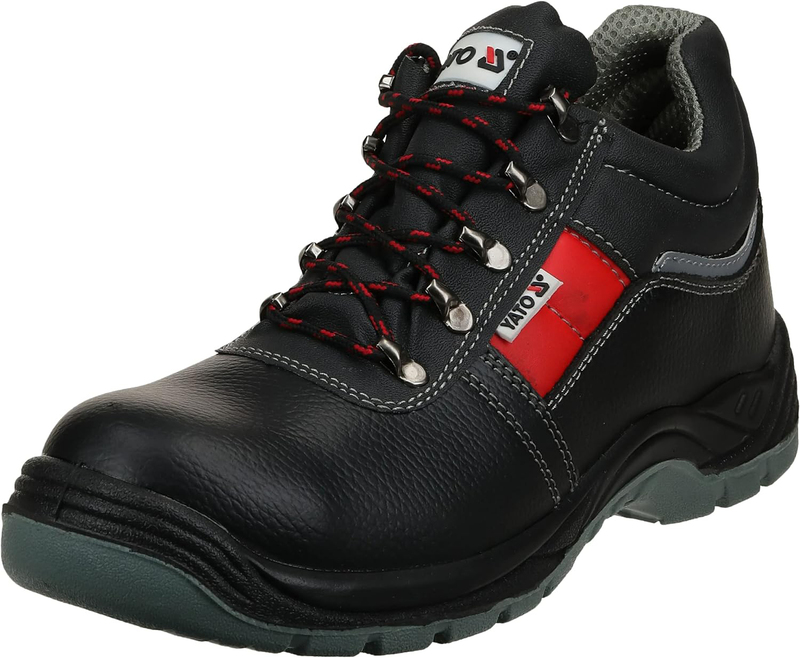 Yato TOLU S3 Middle-Cut Safety Shoes with Lining, YT-80800, Black, Size 45