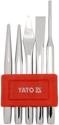 Yato 5-Piece Chisel and Punch Set, YT-4695, Silver