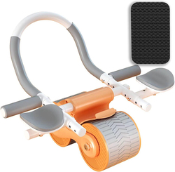 Automatic Abdominal Wheel Ab Roller Wheel with Elbow Support, Multicolour