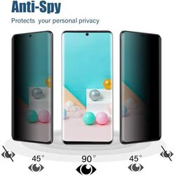 6.7-inch Samsung Galaxy S20 Plus/S20 Plus 5g HD + Privacy, Fingerprint, 3D Full Coverage 9H Hardness 2 x Tempered Glass Screen Protector + Lens Film, Clear