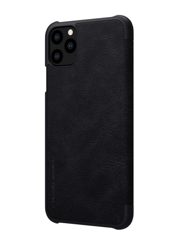 Nillkin Qin Apple iPhone 11 Pro 5.8" Leather Flip Mobile Phone Case Cover with Card Holder, Black