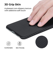 Samsung Galaxy S22 Ultra Real Aramid Fiber Precise Hole Position with Ultra Slim Protective Shockproof Mobile Phone Case Cover, 1500D, Black