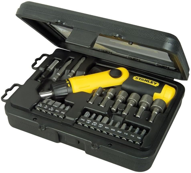 

Stanley 24-Piece Pistol Grip Screwdriver Set, 0-63-022, Multicolour