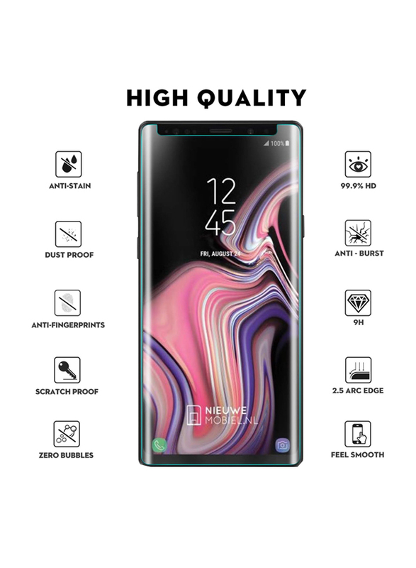 ELTD Samsung Galaxy Note 9 Anti-Scratch Tempered Glass Screen Protector, Clear