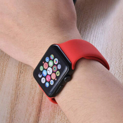 Sport Silicone Band for Apple Watch 42mm/44mm, Red