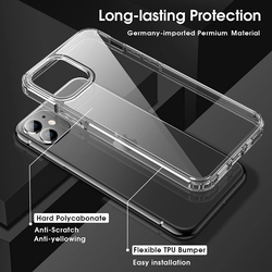 X-Level Apple iPhone 11 Pro Max 6.5-Inch Anti-Yellowing Scratch Resistant Heavy Duty Shockproof Protective Mobile Phone Case Cover, Clear