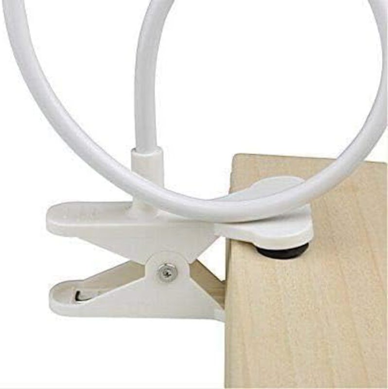 Flexible Rotatable Bracket Lazy Bed Phone Holder Stand For iPhone Samsung Huawei, White