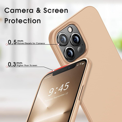 X-Level Apple iPhone 13 Pro 2021 Ultra-Thin Guardian Series Soft TPU Matte Finish Coating Mobile Phone Case Cover, Gold