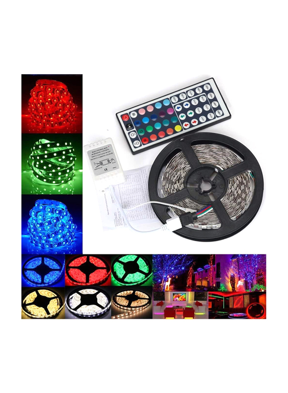 Shopdeals 12V 300LEDs Waterproof LED Strip Light, 5 Meters, Multicolour