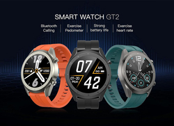 G-tab GT2 Bluetooth Smartwatch, Grey/Green