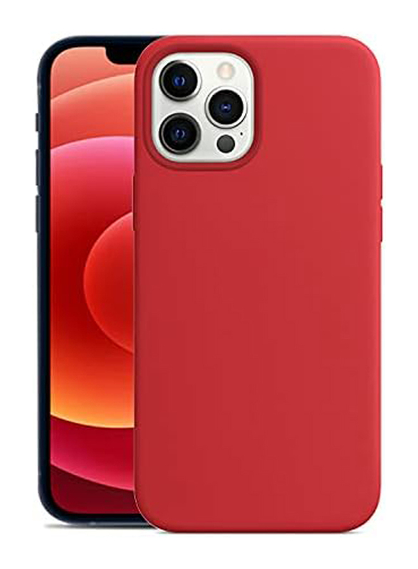 Apple iPhone 12 Pro Max Silicone Mobile Phone Case Cover, Red