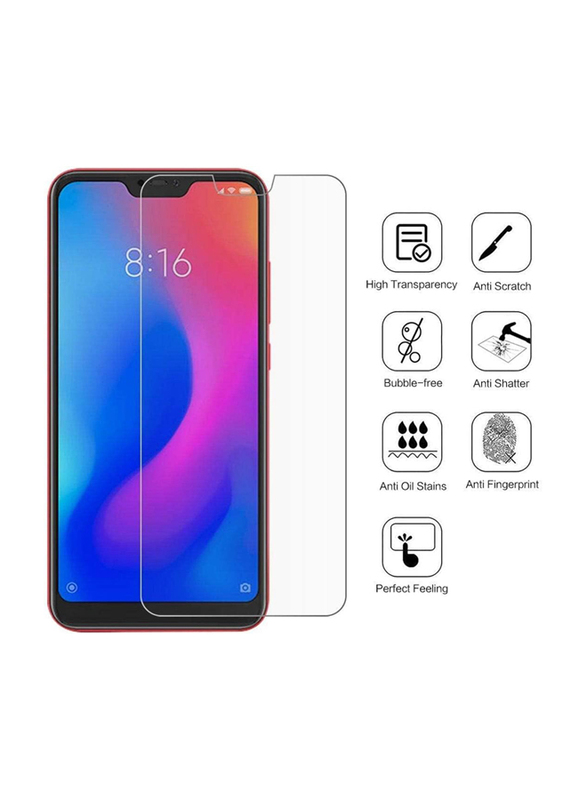 Xiaomi Mi A2 Lite Tempered Glass Screen Protector, Clear