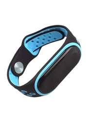 Silicone Anti-Off Wrist Band for Xiaomi Mi Band 3, Blue