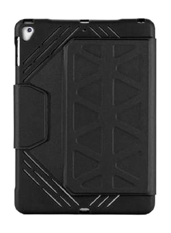 Belk Apple iPad mini 4/3/2/1 Mixed Material Mobile Phone Case Cover with Sleep Wake Magnets & Secure Fit Closure Protective, Black