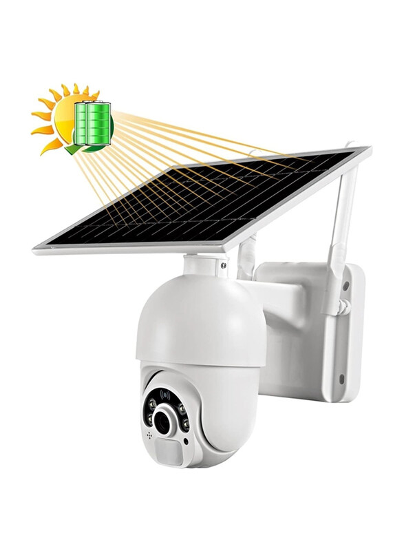 

Generic 4G Sim Card Speed Dome Mini Solar Powered Outdoor Security Camera, White