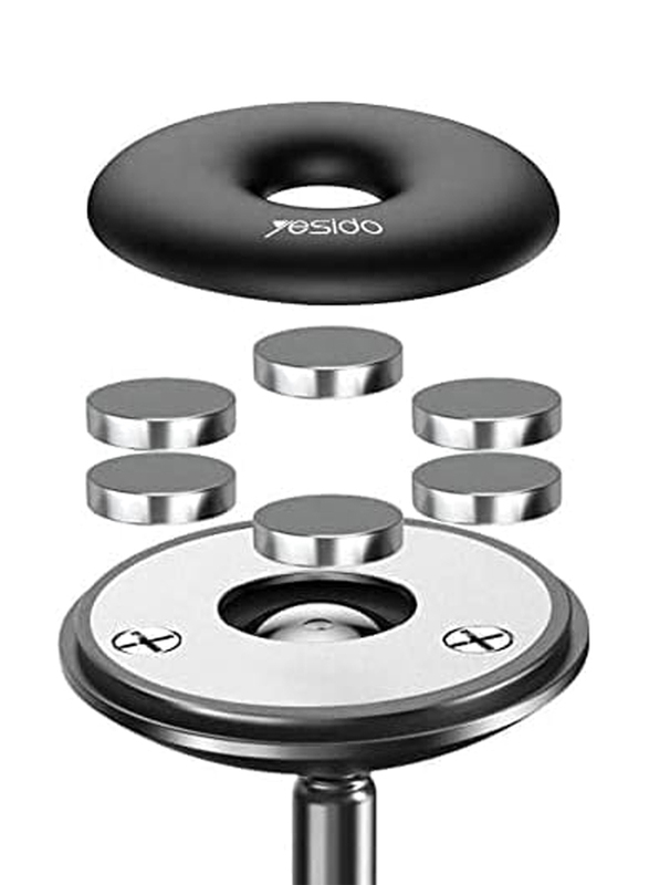 Yesido C93 Magnetic Car Dashboard Mount 360° Rotation Cell Phone Holder for All Smartphones, Black