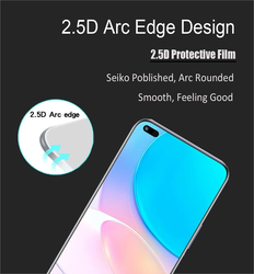 Honor 50 Lite/Huawei Nova 8i Full Glue Edge-to-Edge Easy Installation Tempered Glass Screen Protector, Clear