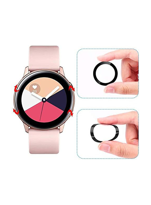 Full Screen Film Polymer Explosion Proof Anti-Shock HD Glass Screen Protectors for Samsung Watch Active 2 40mm/44mm/Gear S3/frontier/S2/46mm, Clear