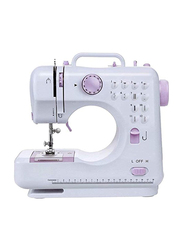 Multi-Functional Mini Household Sewing Machine, White