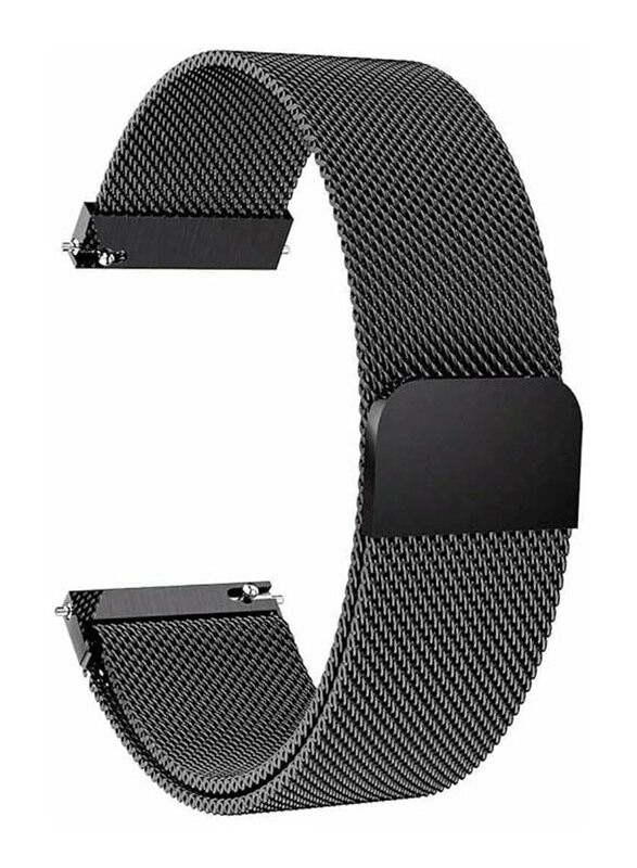 

Panda Bobo Milanese Metal Replacement Watch Band Strap for Reflex Active Series 18, Black