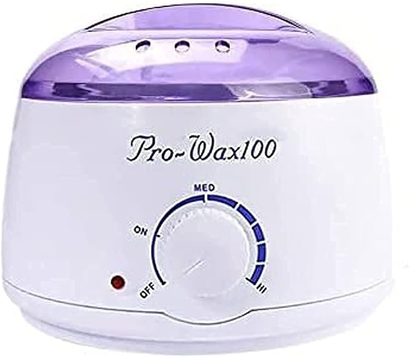 Pro-wax100 Salon Spa Hair Removal Hot Wax Depilatory Paraffin Warmer Heater Machine Pot, White/Purple