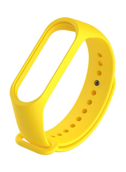 Premium Silicone Fitness Tracker Wrist Strap Band For Xiaomi Mi Band 3, Yellow