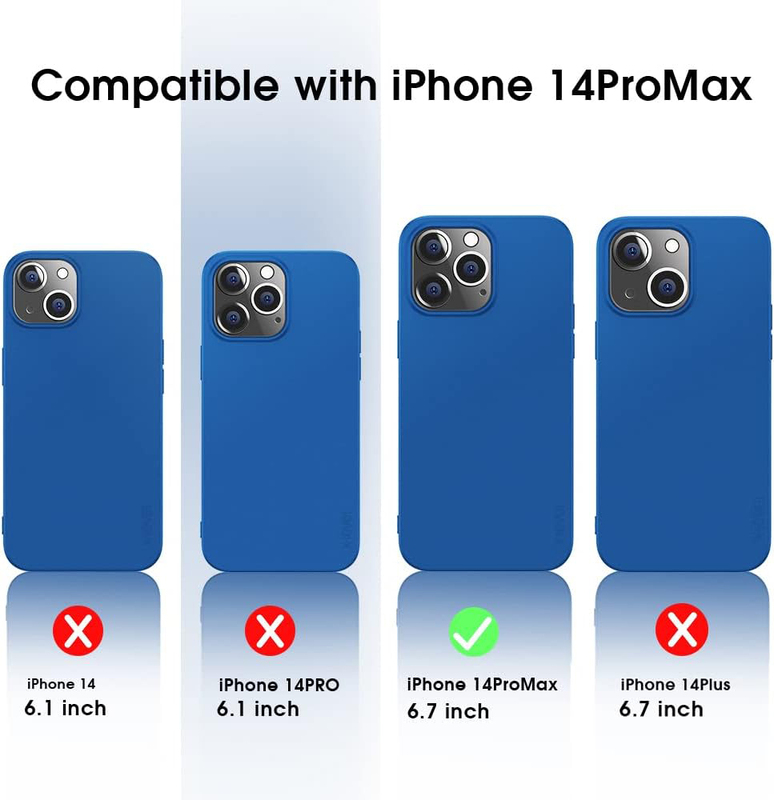 X-Level Apple iPhone 14 Pro Max 6.7-Inch 2022 Slim Fit Ultra-Thin Soft TPU Matte Finish Coating Guardian Series Cases Cover, Blue