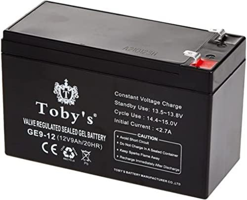 Toby's Power Plus Battery, 12V, 10000mAh, Black