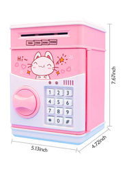 Cute ATM Electronic Piggy Bank for Kids, Pink