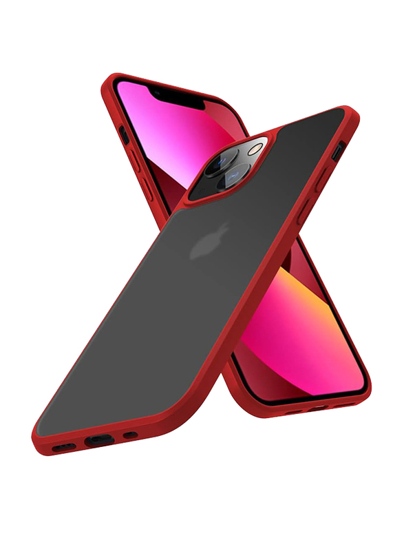 X-Level Apple iPhone 13 TPU Shockproof Matte Finish Mobile Phone Case Cover, Red