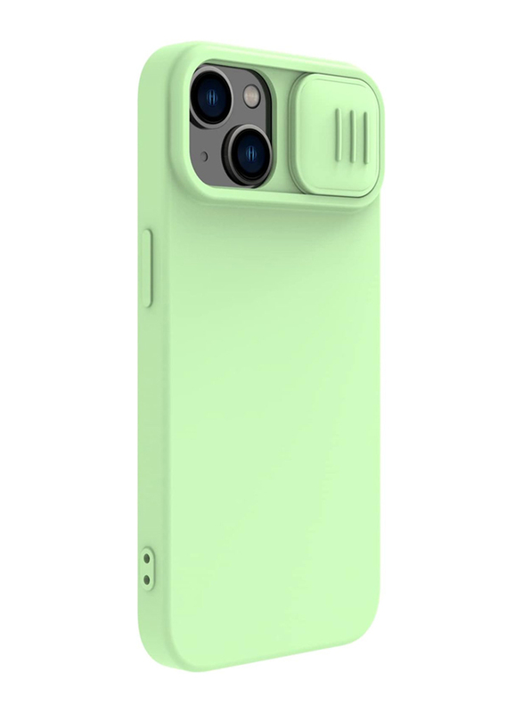 Nillkin Apple iPhone 14 Cam Shield Silky Magnetic Silicone Mobile Phone Case Cover, Green