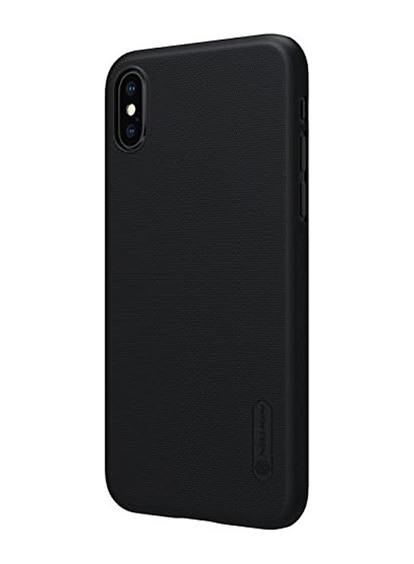 Nillkin Apple iPhone X Frosted Shield Hard Mobile Phone Case Cover with Screen Guard, Black