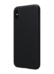 Nillkin Apple iPhone X Frosted Shield Hard Mobile Phone Case Cover with Screen Guard, Black