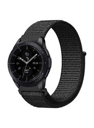 Sport Nylon Loop Strap Band for Samsung Galaxy Watch/Huawei Watch, Black