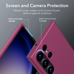 X-Level Samsung Galaxy S23 Ultra Slim Fit Soft TPU Super Thin Guardian Series Light Protective Matte Finish Coating Mobile Phone Case Cover, Wine Red