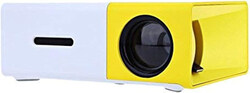 YG300 Mini Portable Projector, Yellow/White