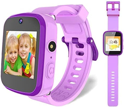 Kids Educational 1.54 Inch Smartwatch, GPS, Ages 3-10, Purple