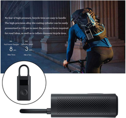 Smart Portable Digital Tire Pressure Detection Electric Inflator Pump for Xiaomi Mijia Bike/Motorcycle/Car/Football, Black