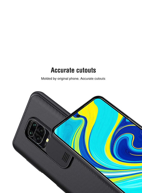 Nillkin Xiaomi Redmi Note 9S/9 Pro Camshield Sliding Camera Protective Stylish and Slim Plastic Mobile Phone Case Cover, Black