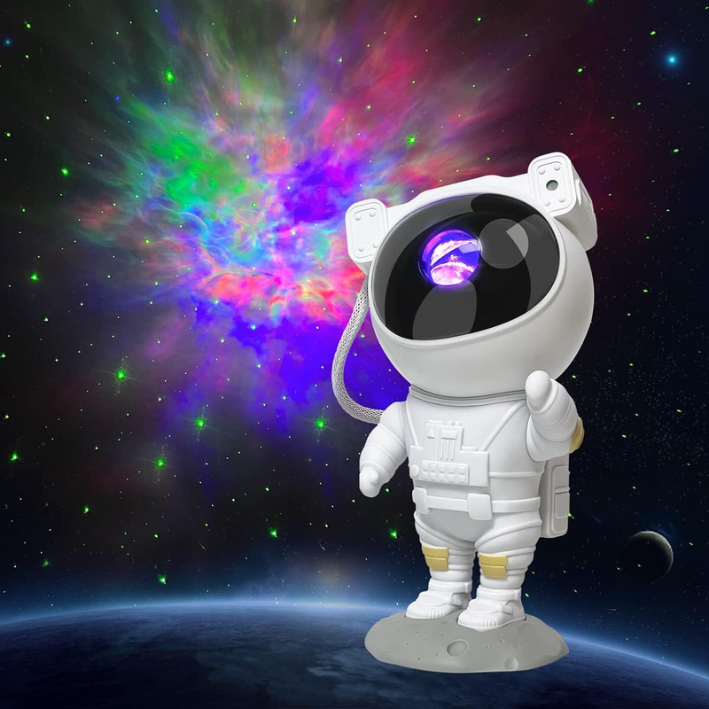 Crony Space Buddy Astronaut Light Nebula Galaxy with Timer and Remote Projector, Multicolour