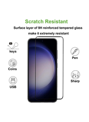 Samsung Galaxy S23 5G 6.1-inch Tempered Glass Screen Protector & Camera Lens Protector, 4 Piece, Clear