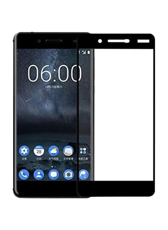 

Generic Nokia 5 Tempered Glass Screen Protector, Clear/Black