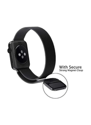 Magnetic Milanese Loop Stainless Steel Metal Band For Apple iWatch 42mm, Black